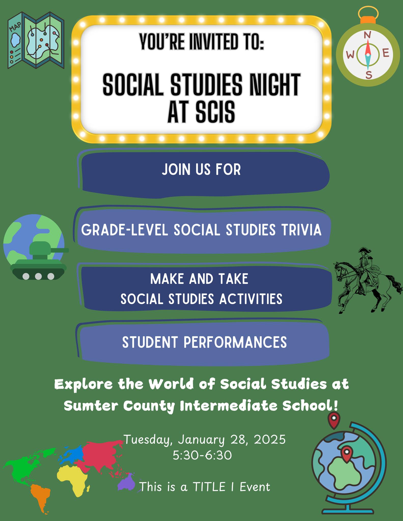 Social Studies Night Flyer Jan. 28