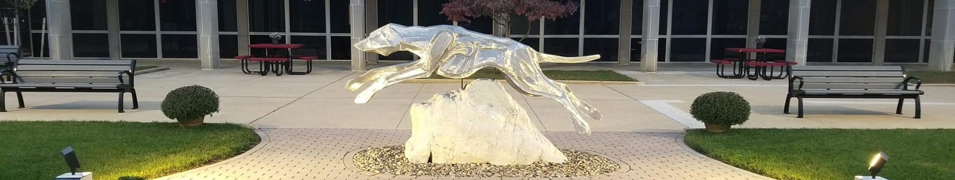 Greyhound statue