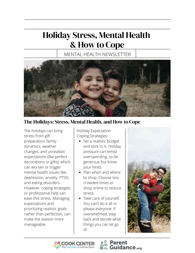 December 2024 Mental Health Newsletter