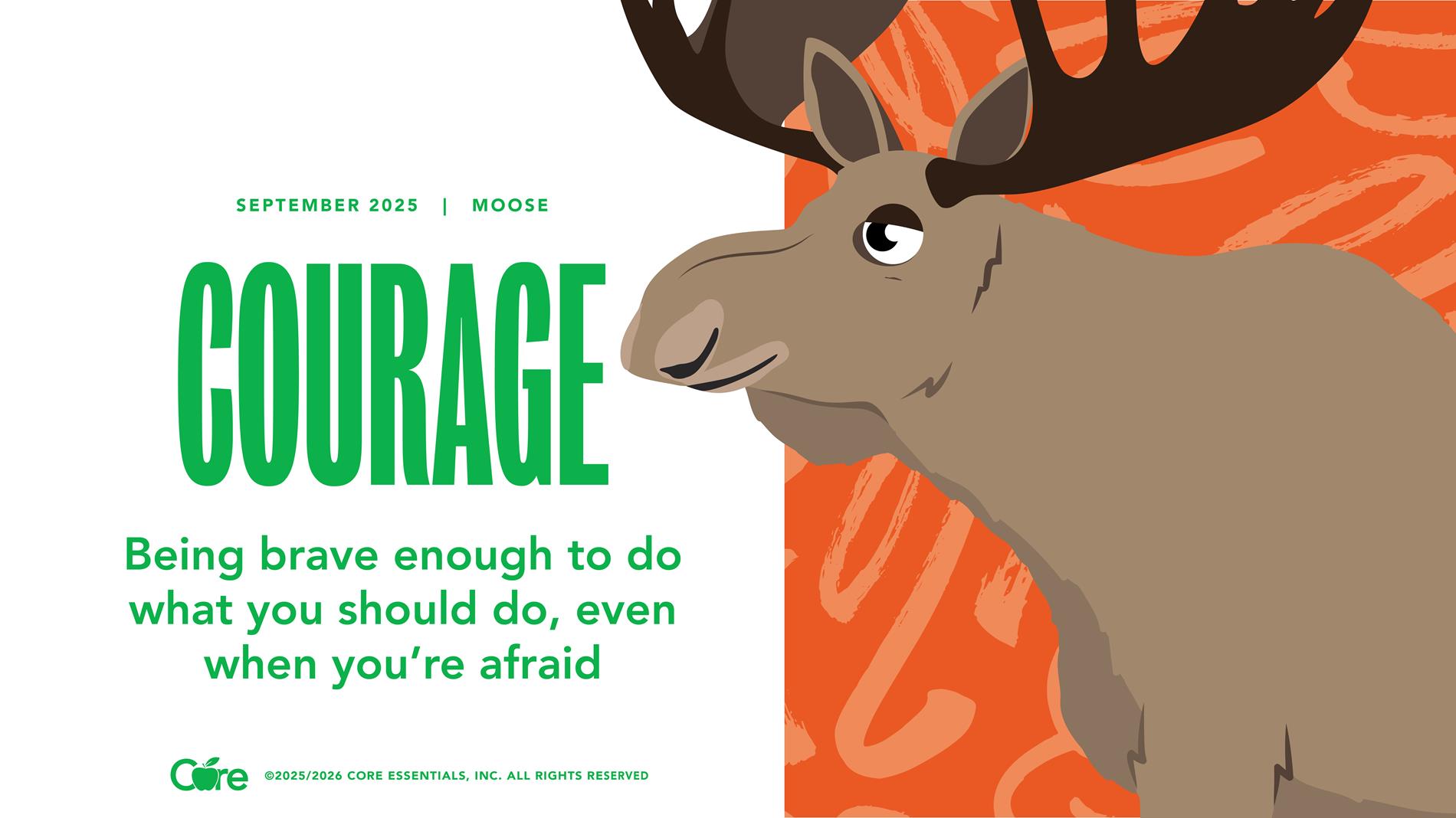 September Core Value- Courage
