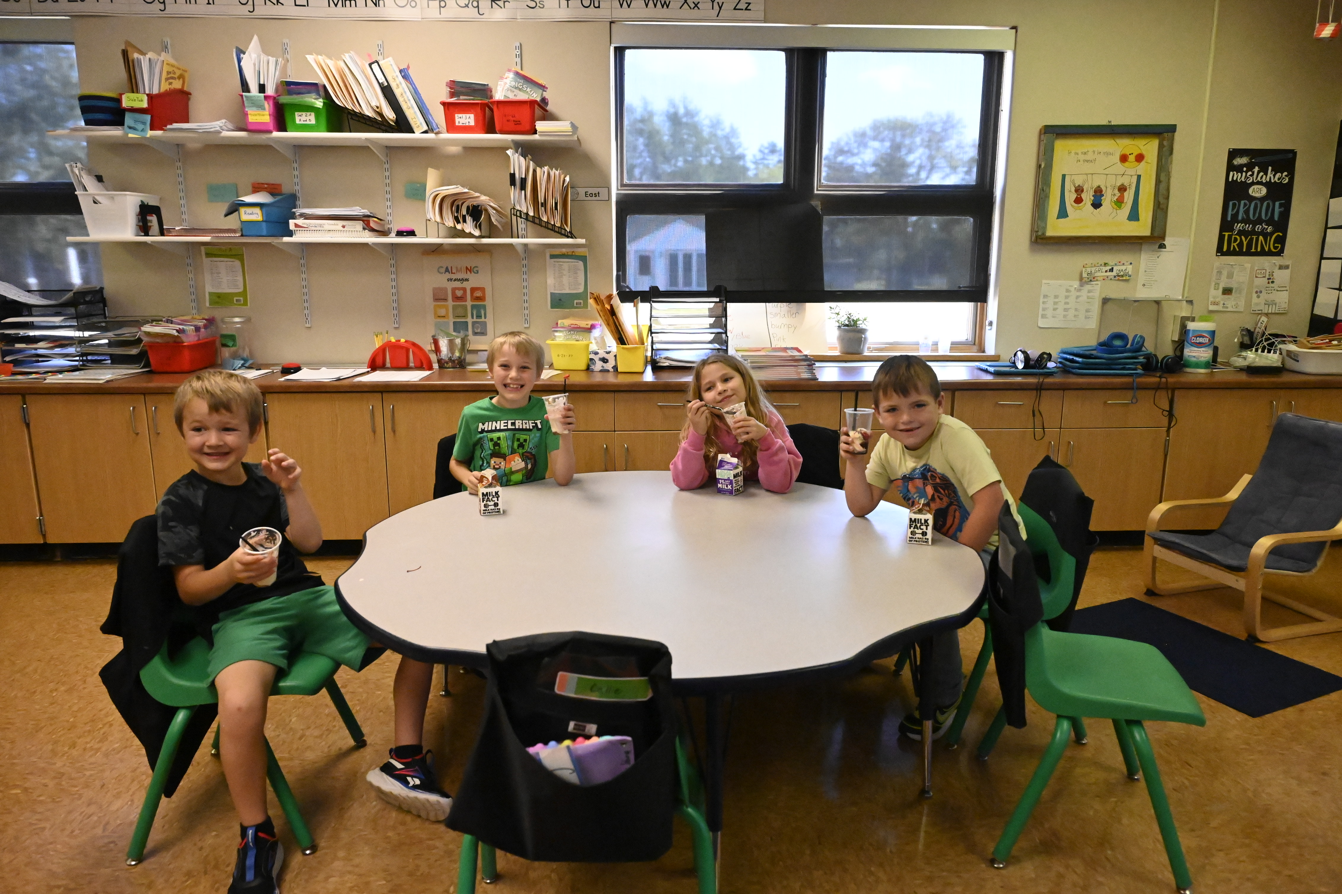 Students with Ice Cream 