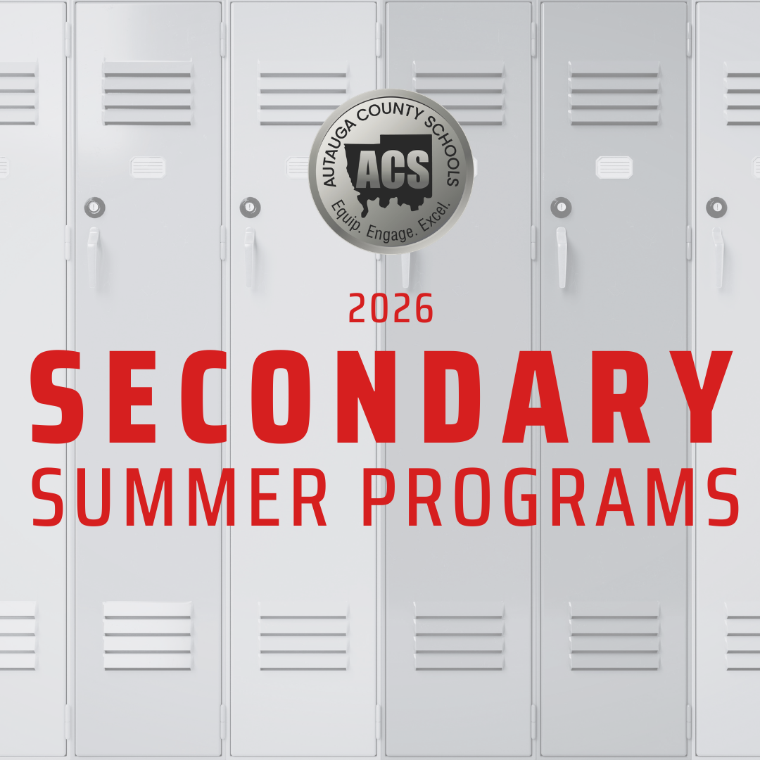Secondary Summer Programs Graphic