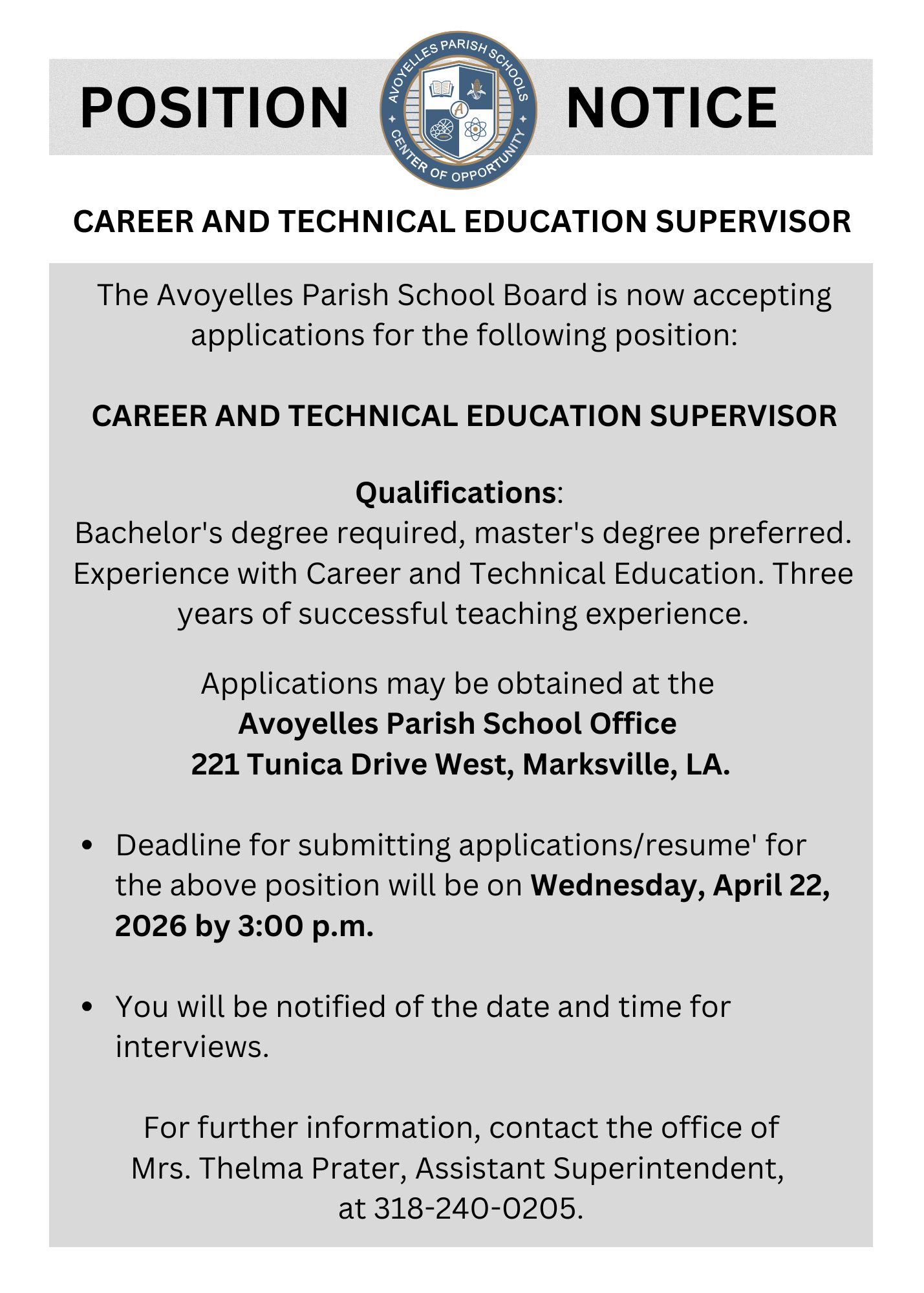 CTE Supervisor