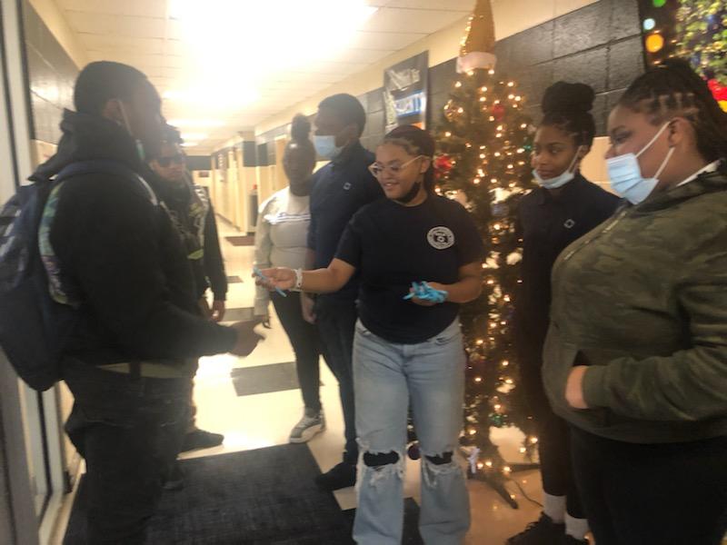 Students Enjoying Christmas