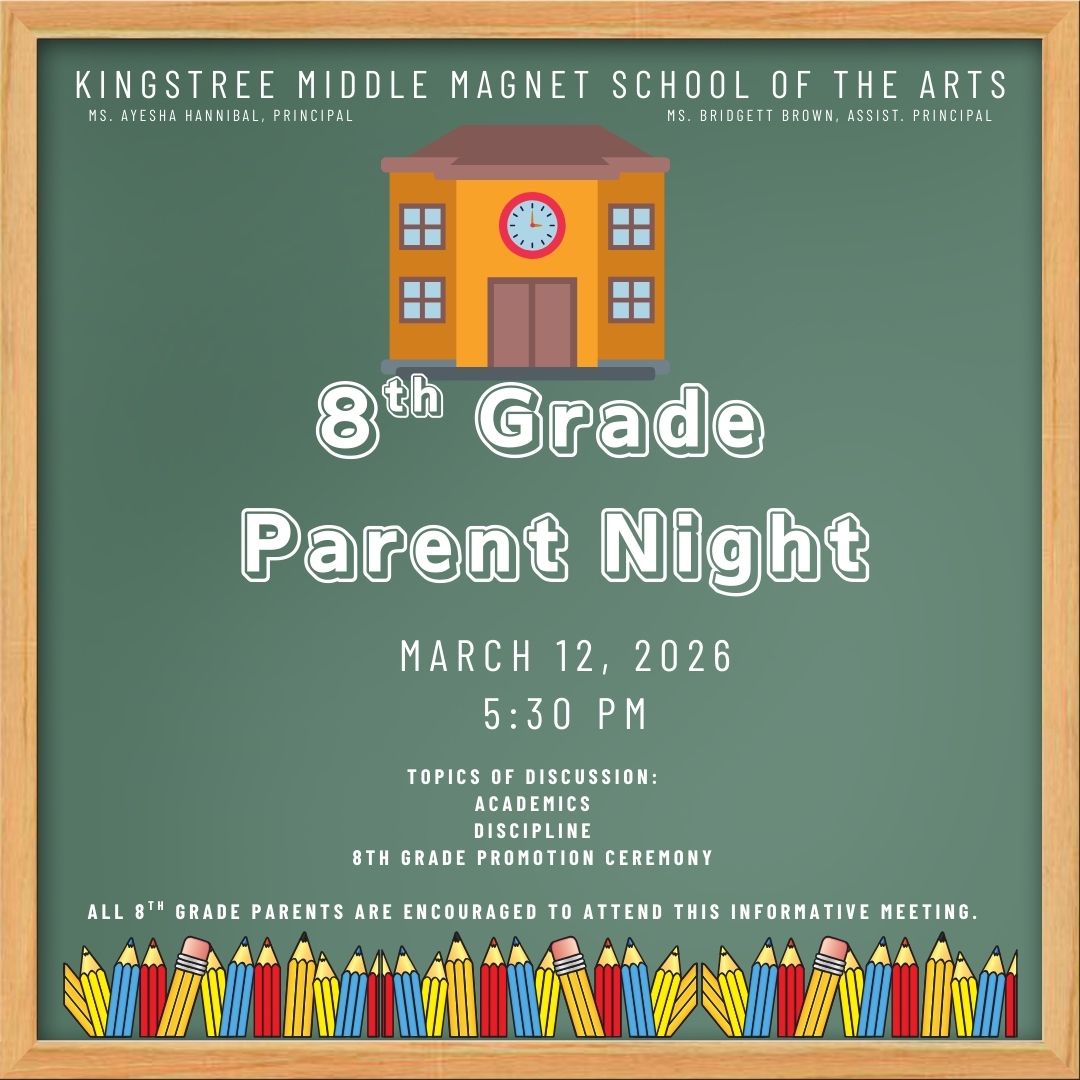 8th Grade Parent Night Thursday, March 12 5:30 PM