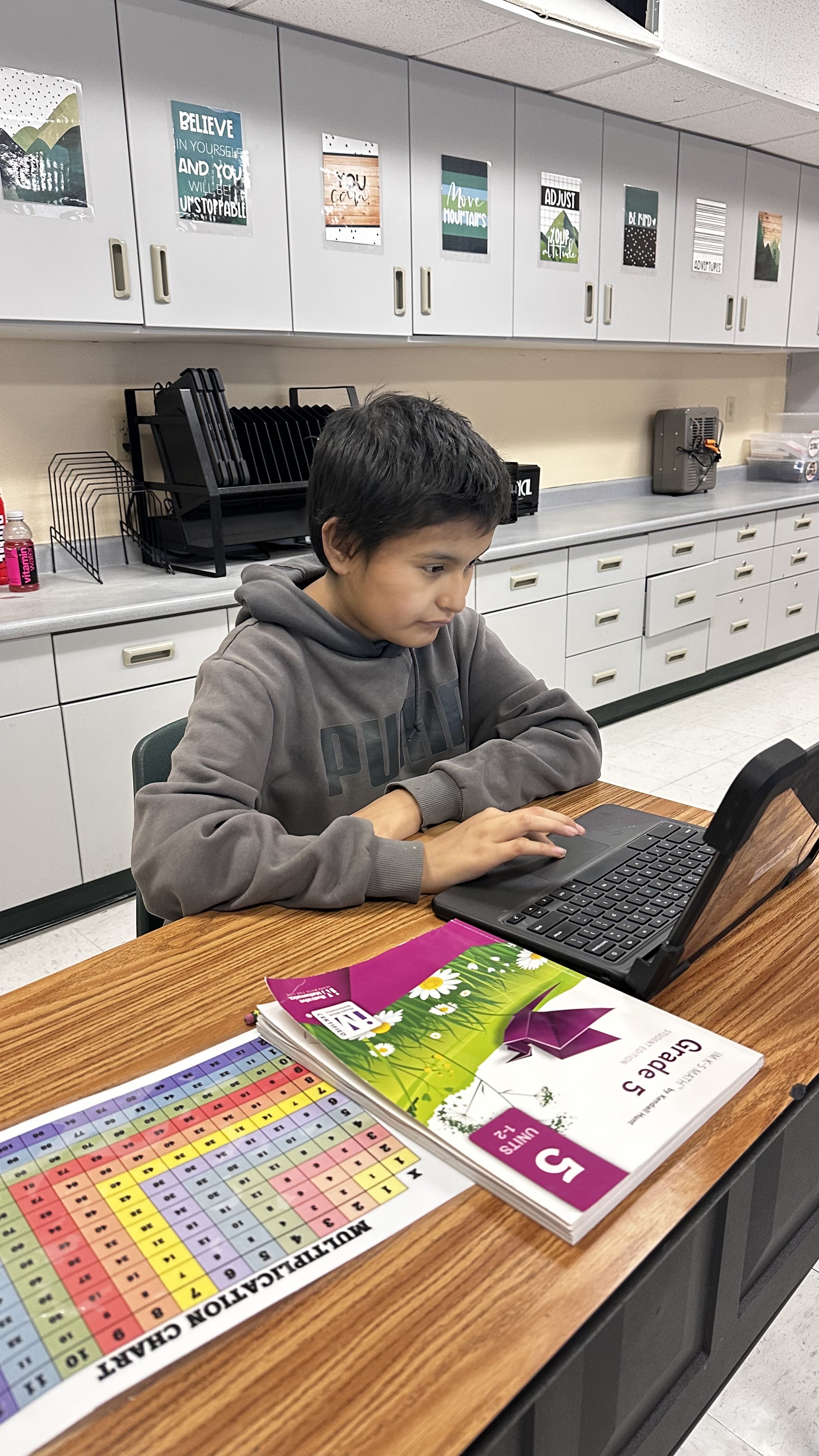IXL math quiz in action!