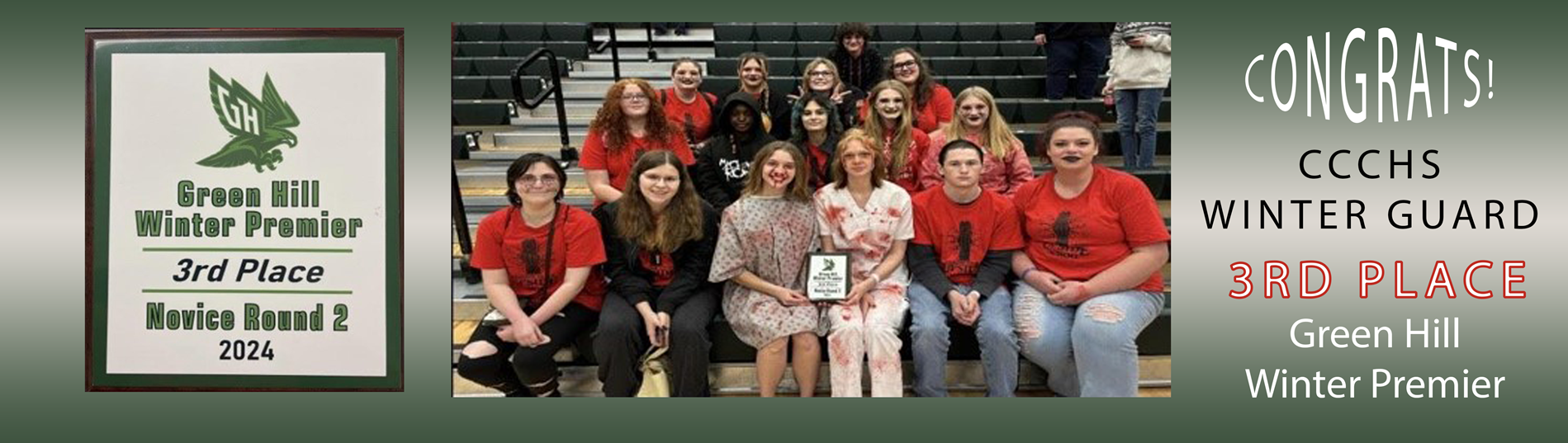 Winter Guard Places 3rd