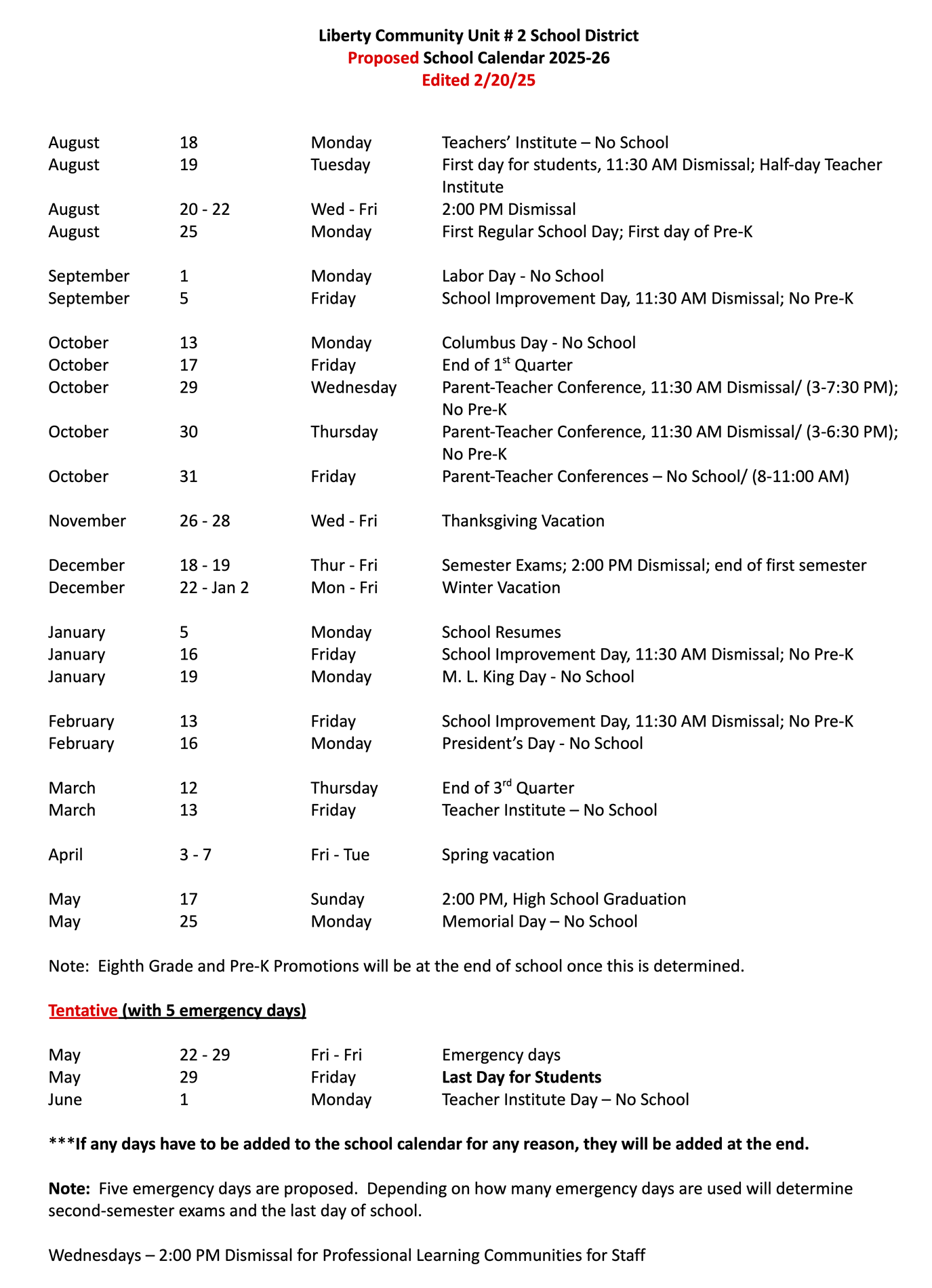 25-26 Calendar