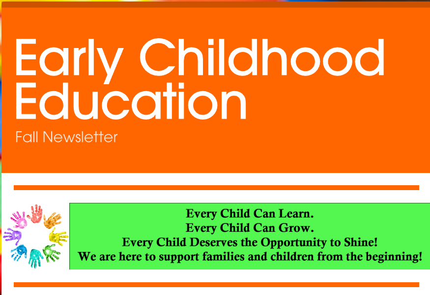 Early Childhood Education Fall Newsletter 26