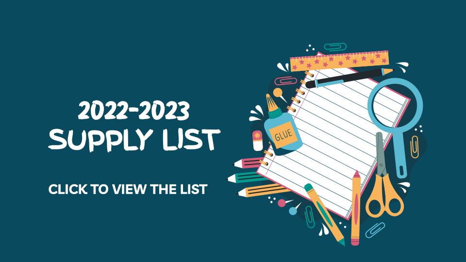 2022-2023 Supply list