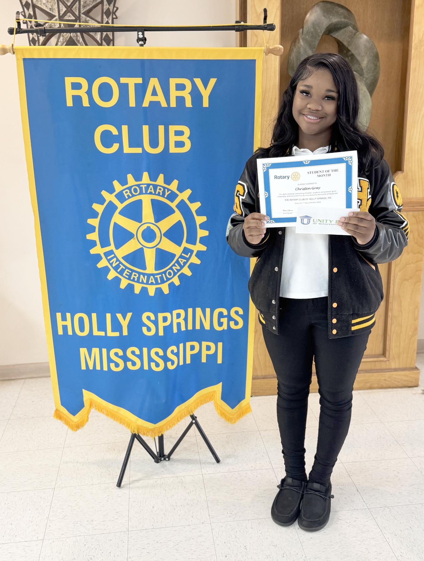 Student of Month Christen Gray