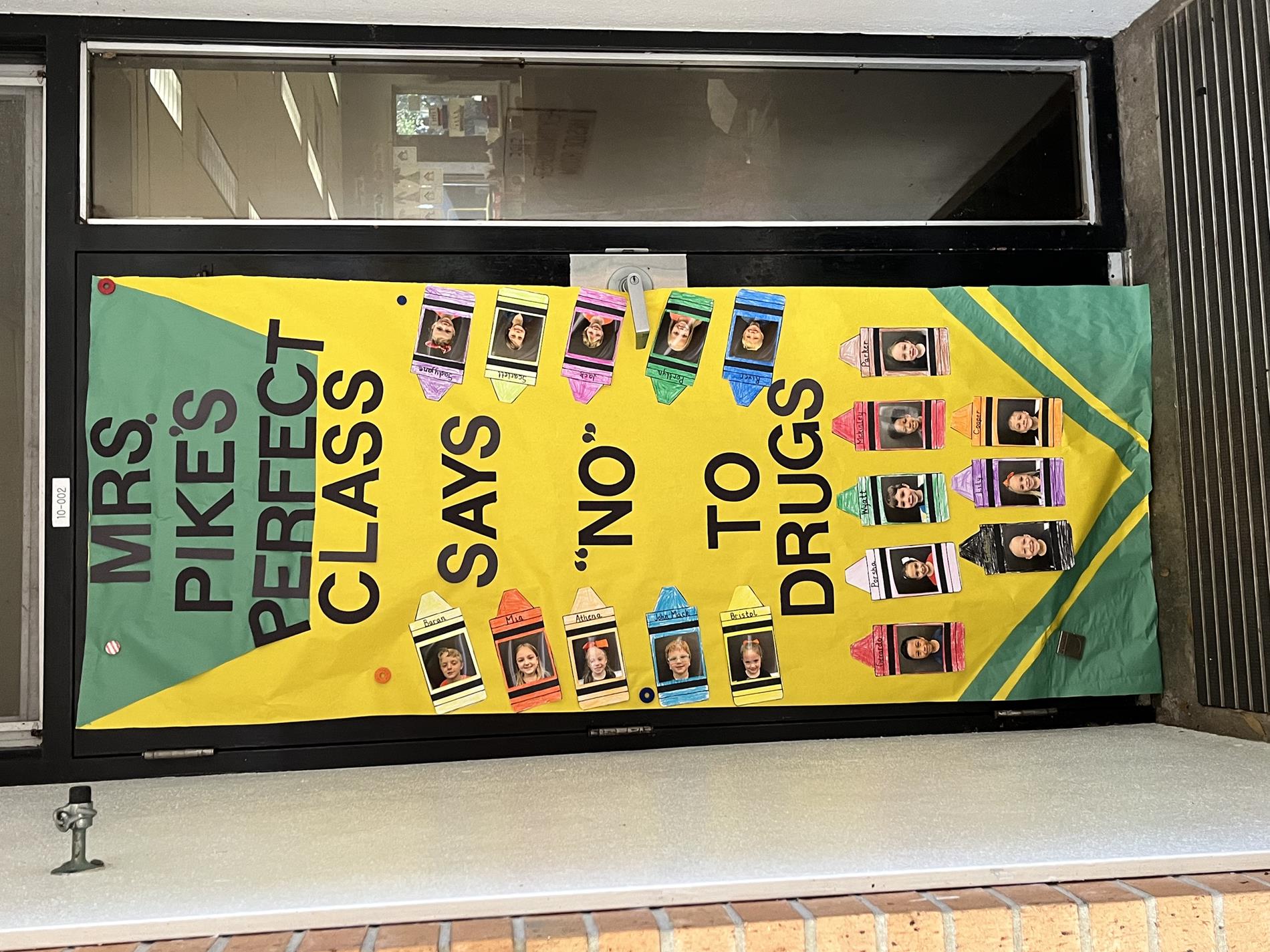 Mrs. Pike's class door.