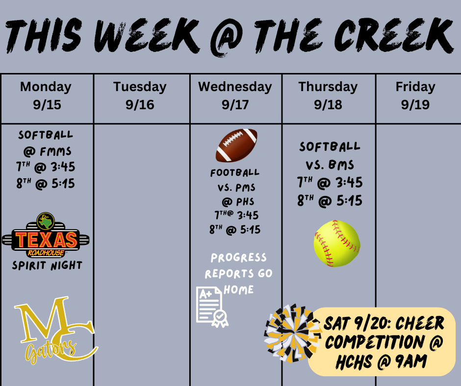 this week at Mossy Creek