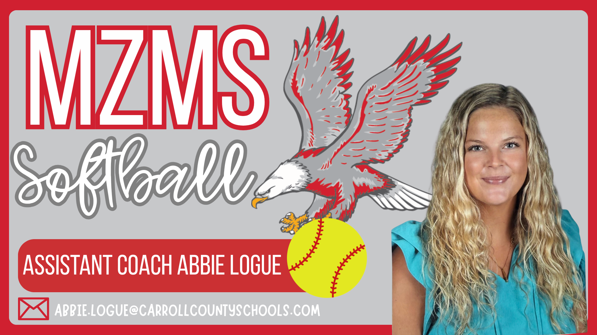 Assistant Softball Coach Abbie Logue 