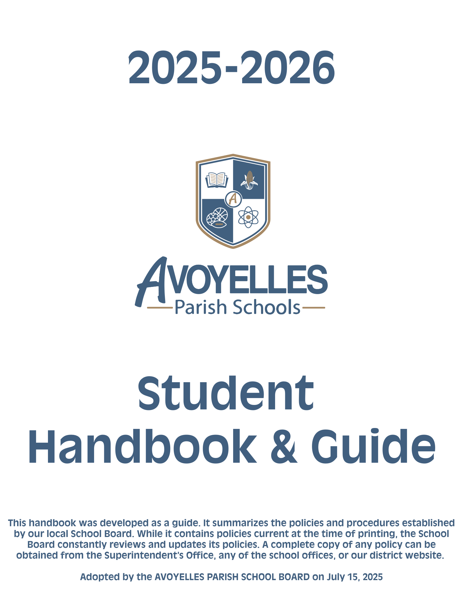 2025-2026 Student Handbook