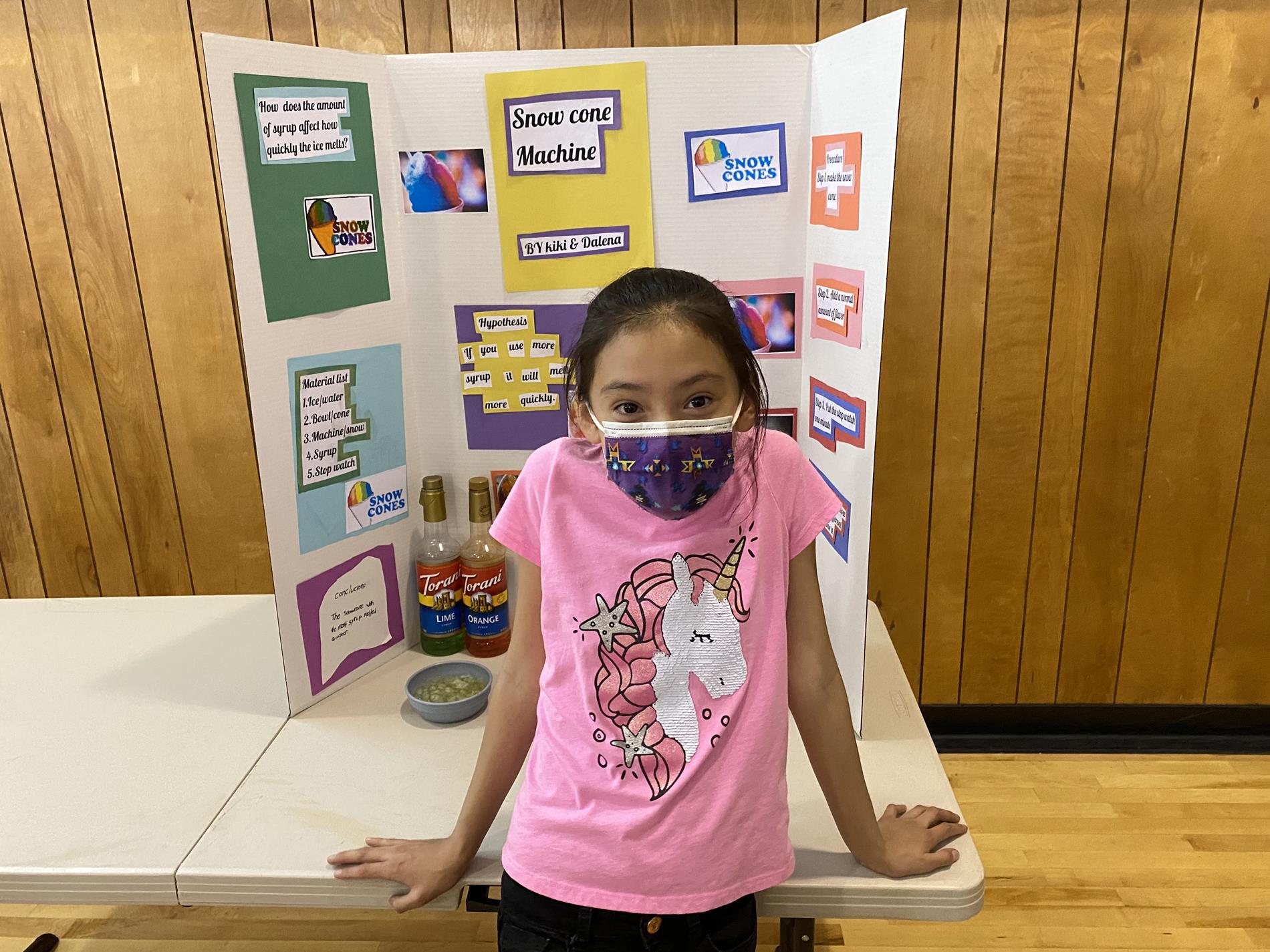 Student With Their Science Fair Project