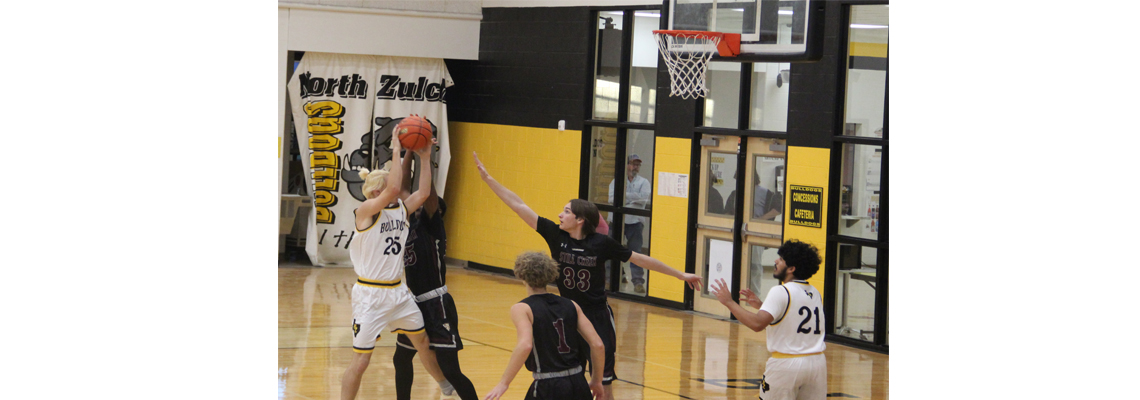 Basketball Players Shooting Ball