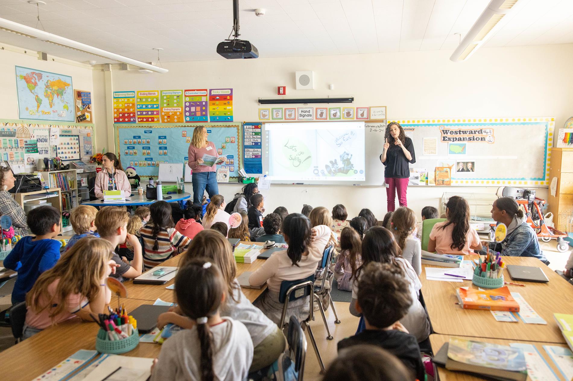 Children in classroom lesson