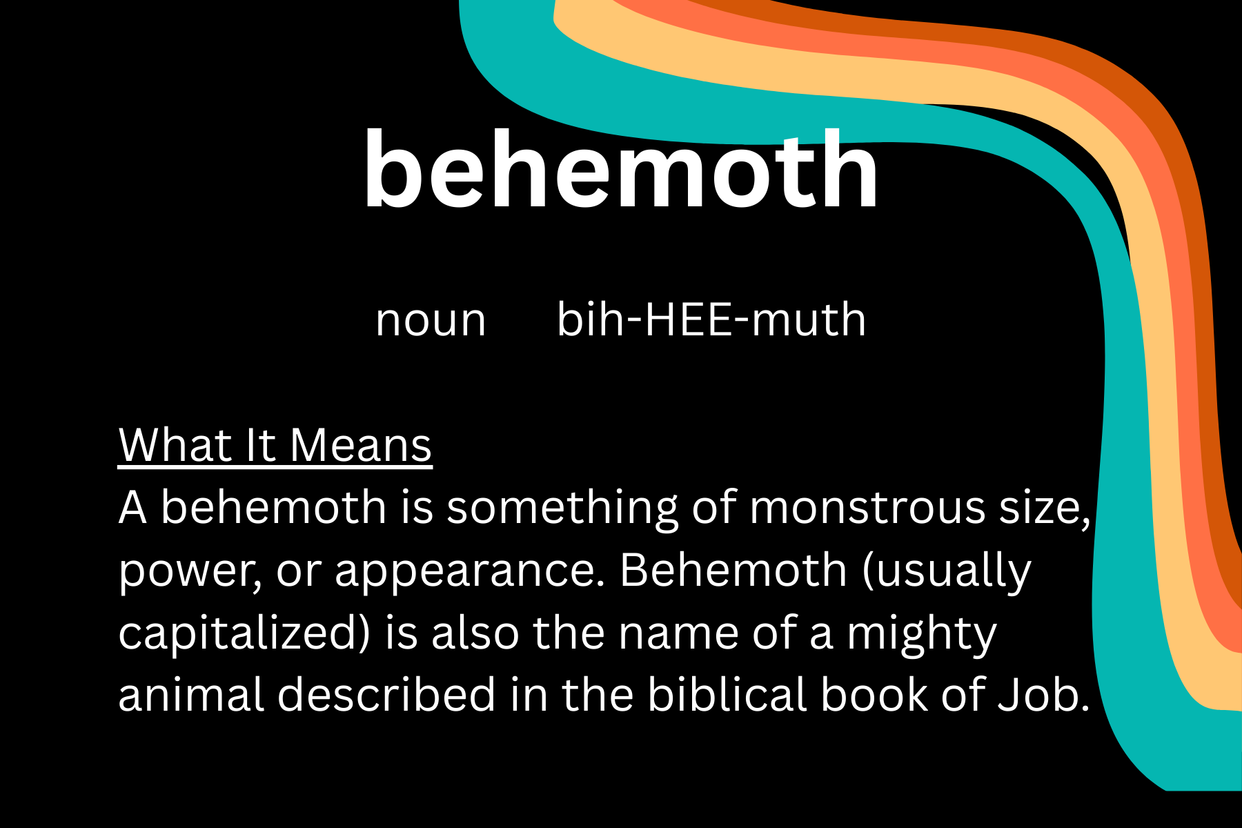 word of day-Behemoth