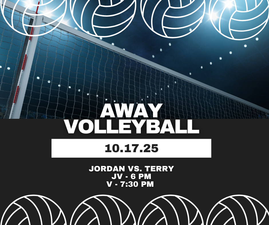 Away Volleyball 10-17-25 Jordan VS. Terry JV - 6 PM v - 7:30 PM