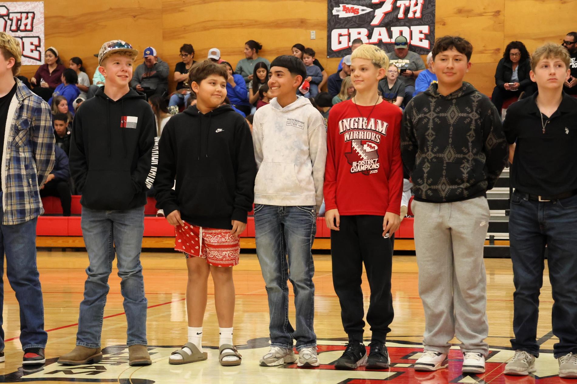 Middle School Recognition - Halftime 1.16.26