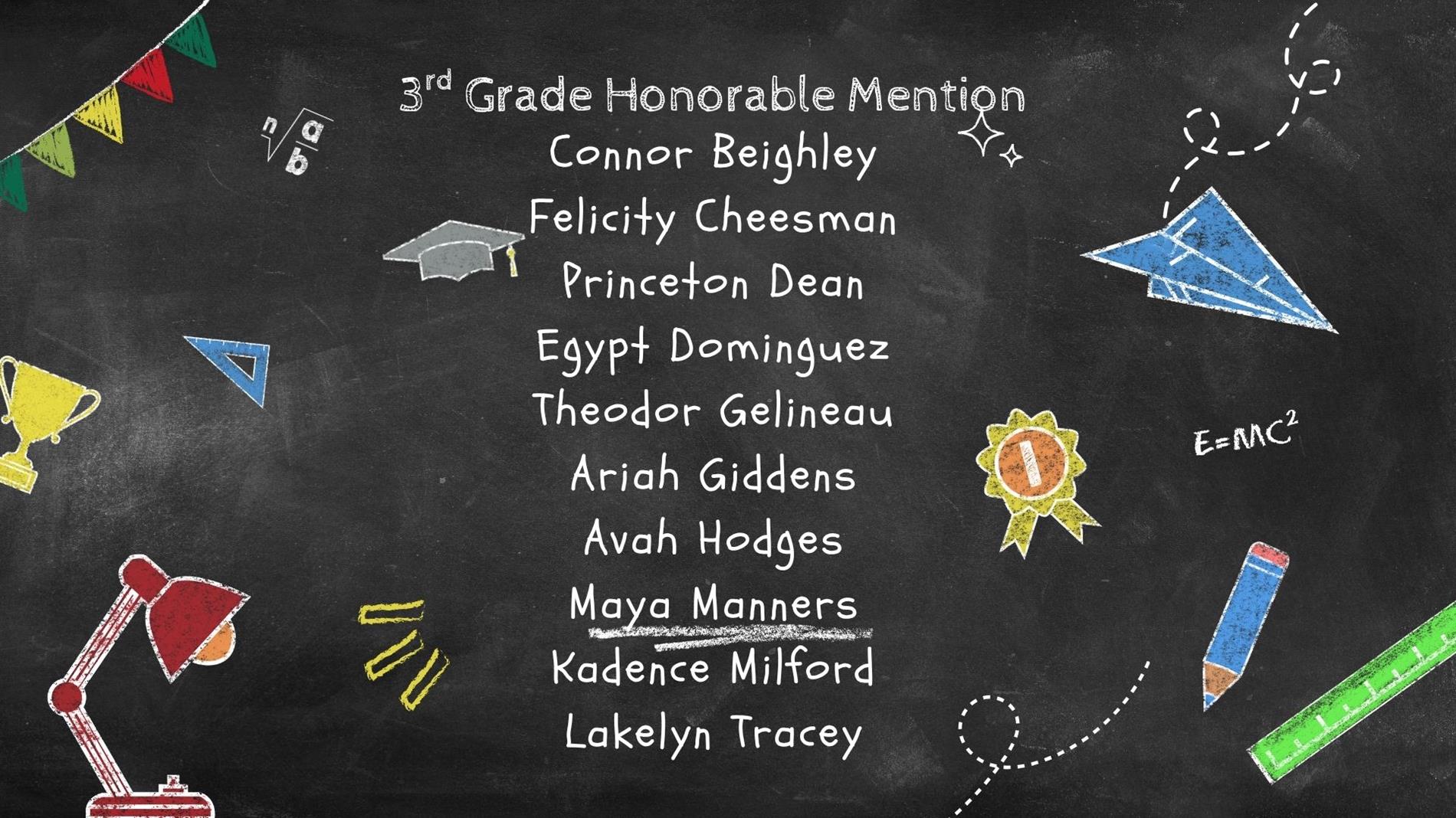 5th Grade Honorable Mention