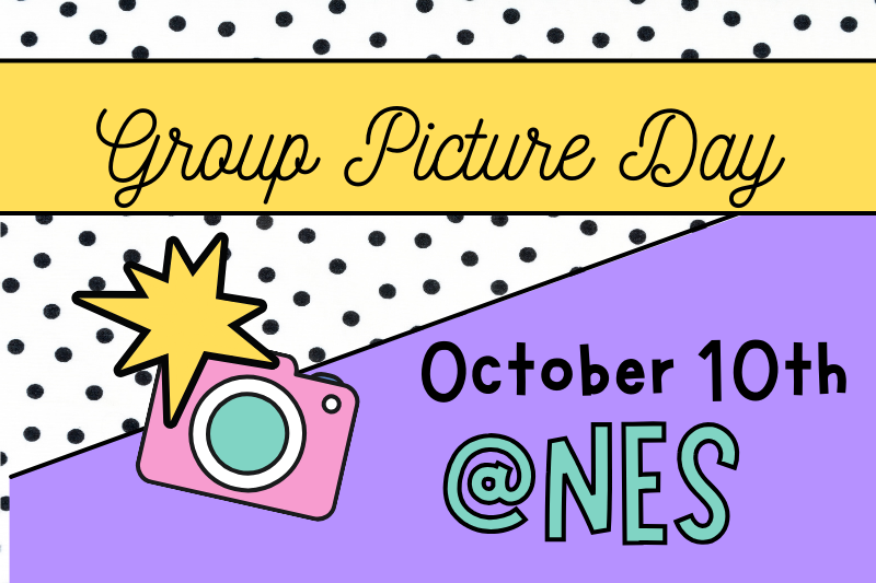 Group picture day at NES October 10th, 2023