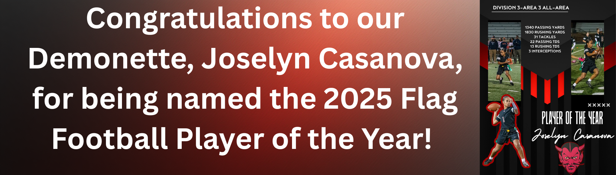 Congratulations Joselyn!