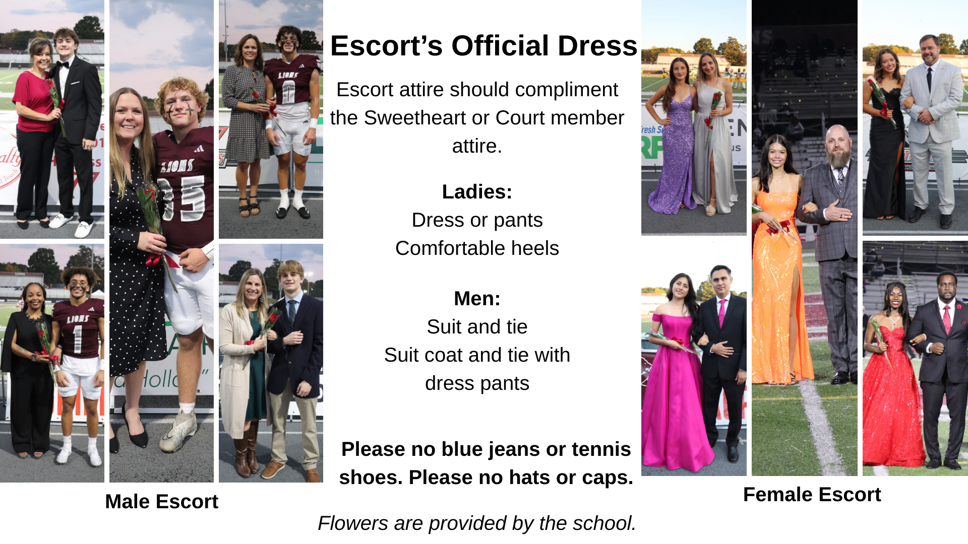 escort dress code