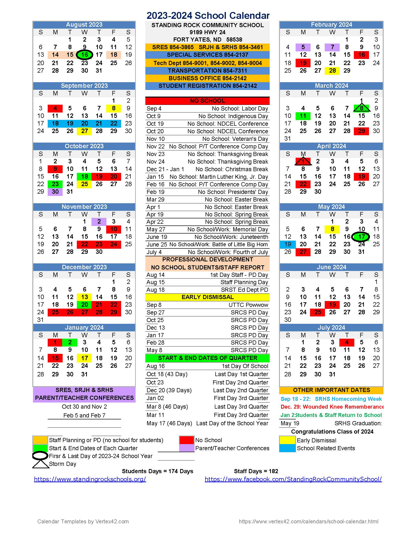 School Calendar 23-24