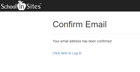 Confirm email