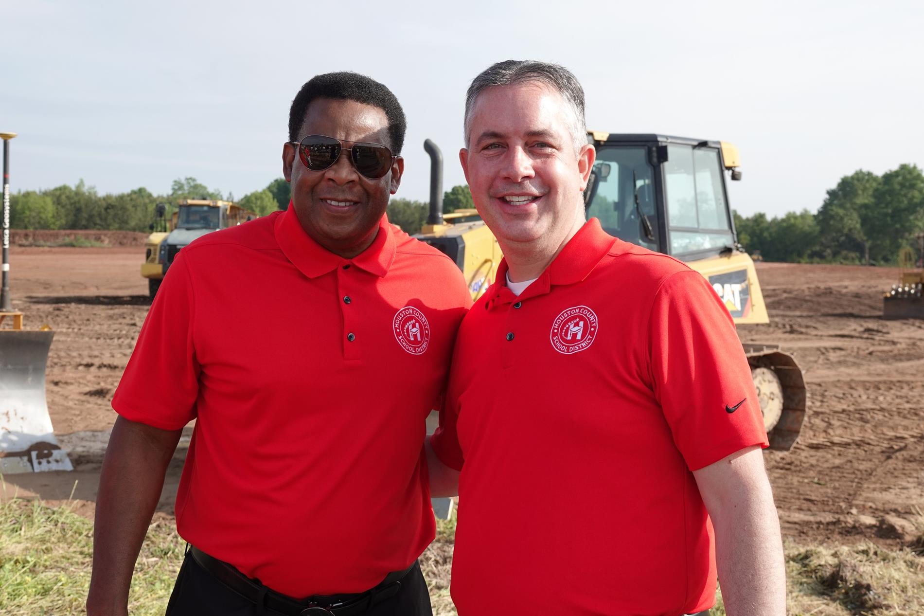 Dr. Rogers with Board member Clyde Jackson