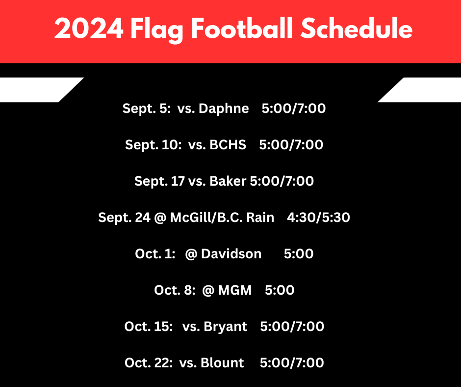 Flag Football Schedule 