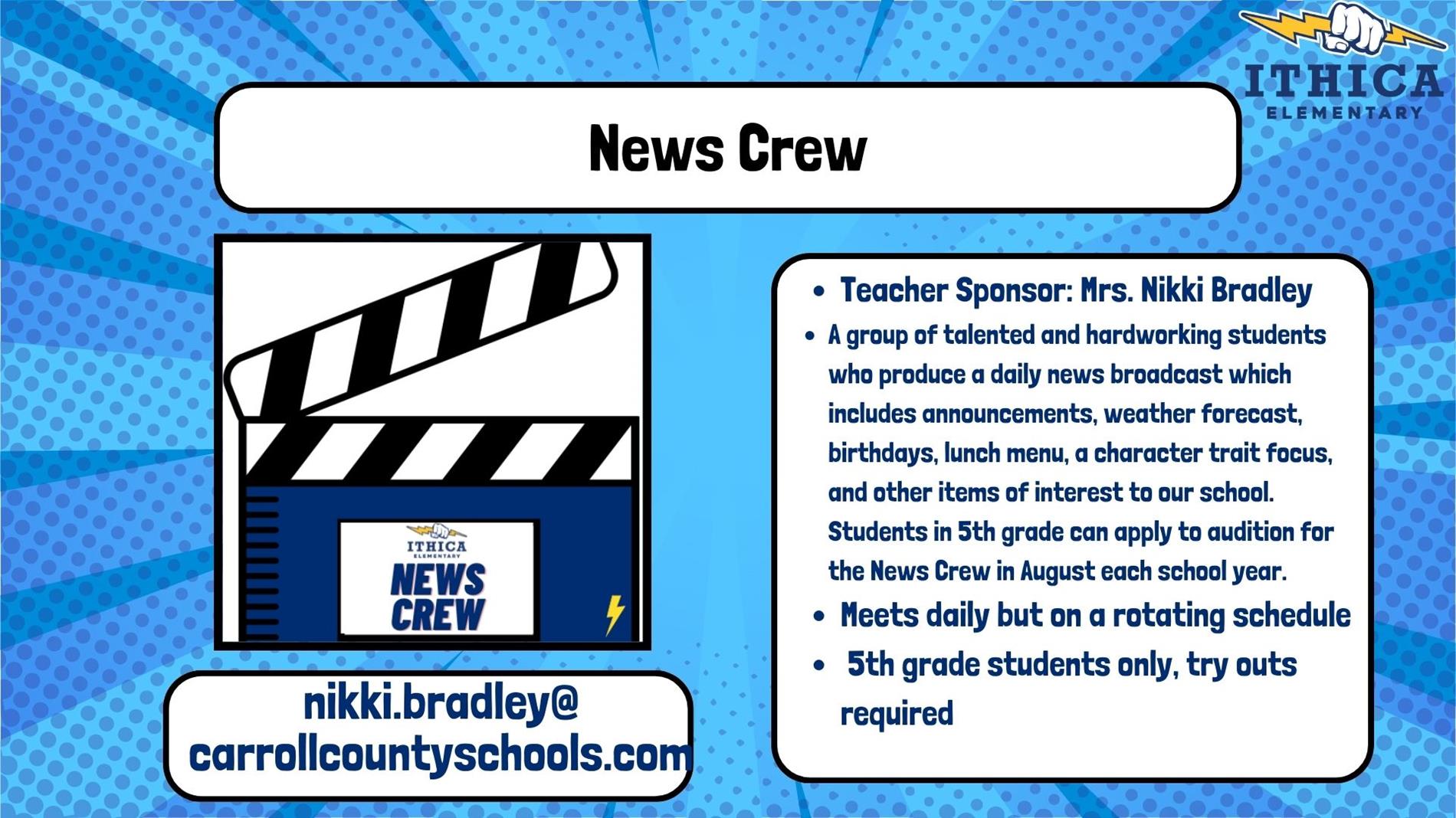 information about the news crew