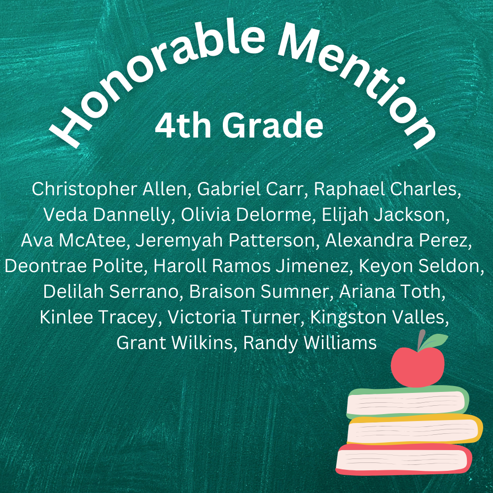 4th Grade Honorable Mention