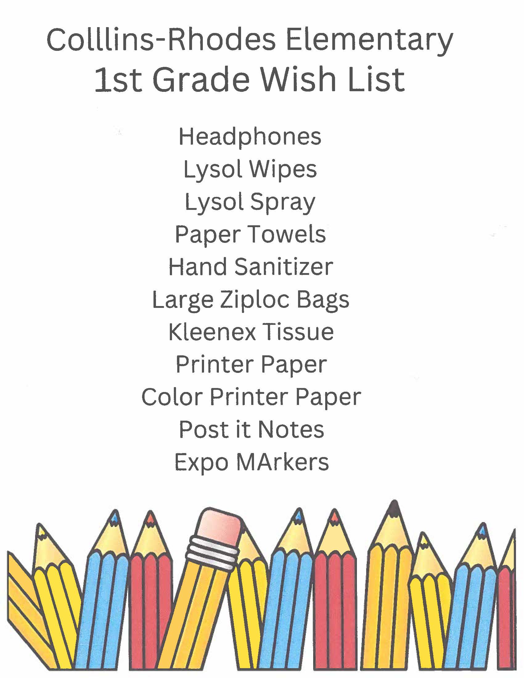 Classroom Wish Lists