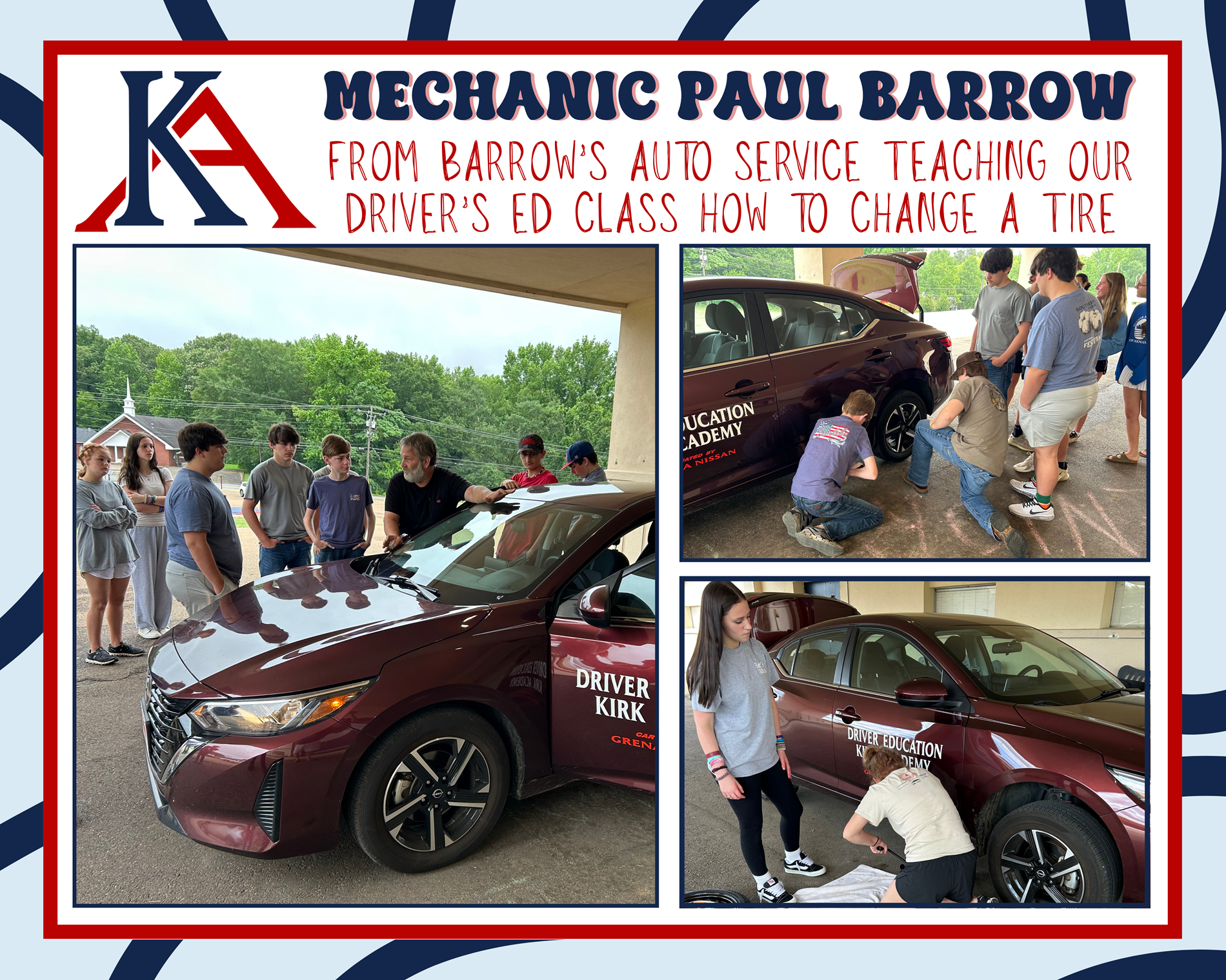 Driver's Ed Learning To Change Tires