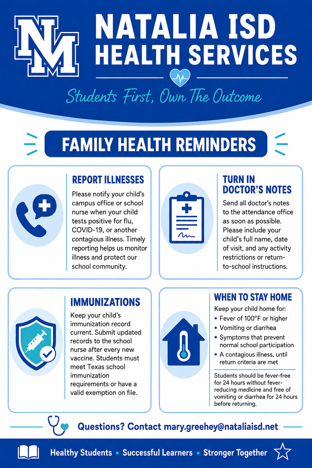 Health Services Reminders