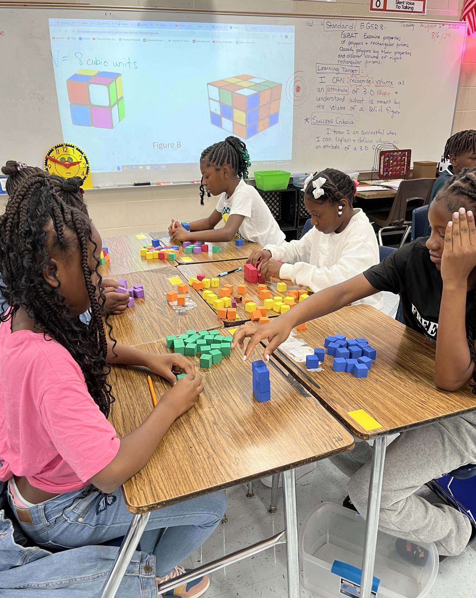 Fifth Graders with Hands On Learning