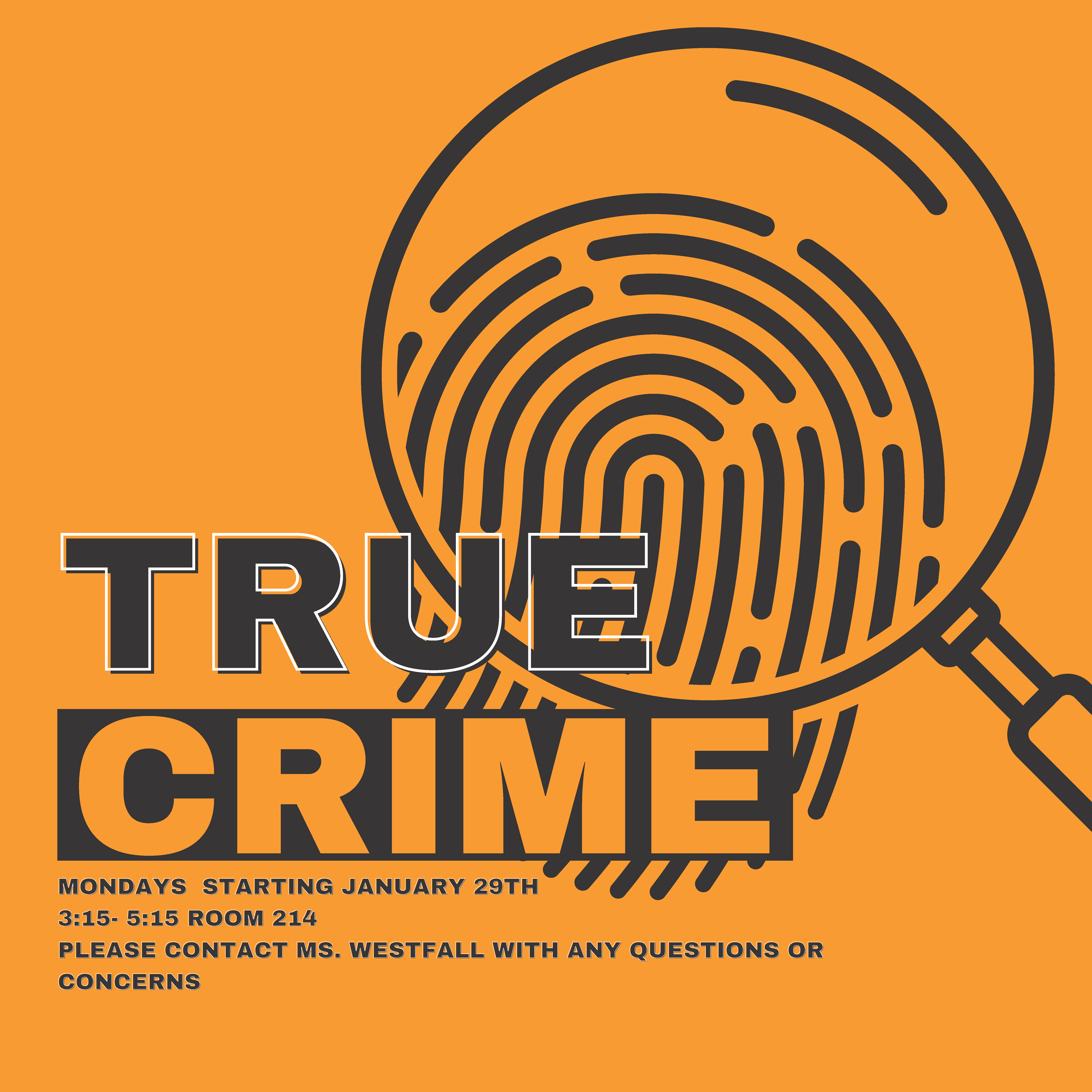 True Crime Flyer