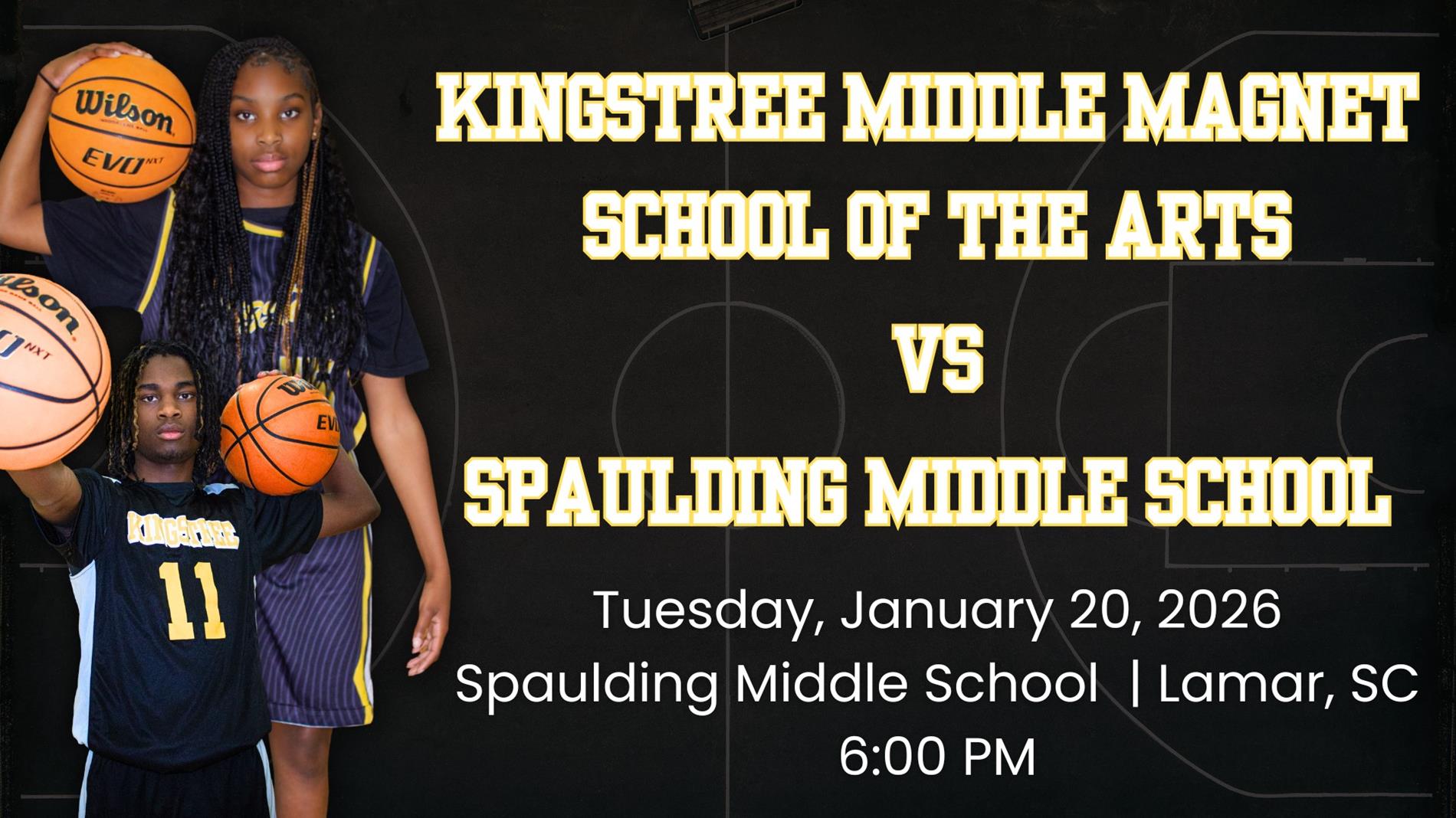 Basketball Game KMMSA vs Spaulding Tuesday, January 20, 2026