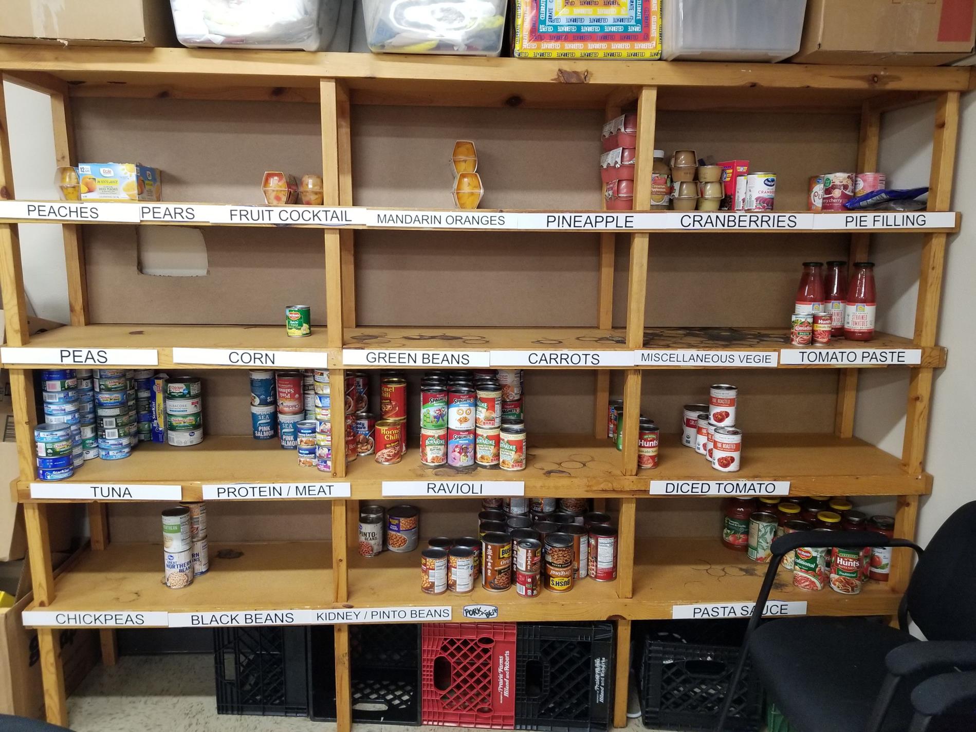 Food Pantry Shelves