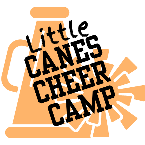 Little Canes Cheer Camp with Megaphone and pom