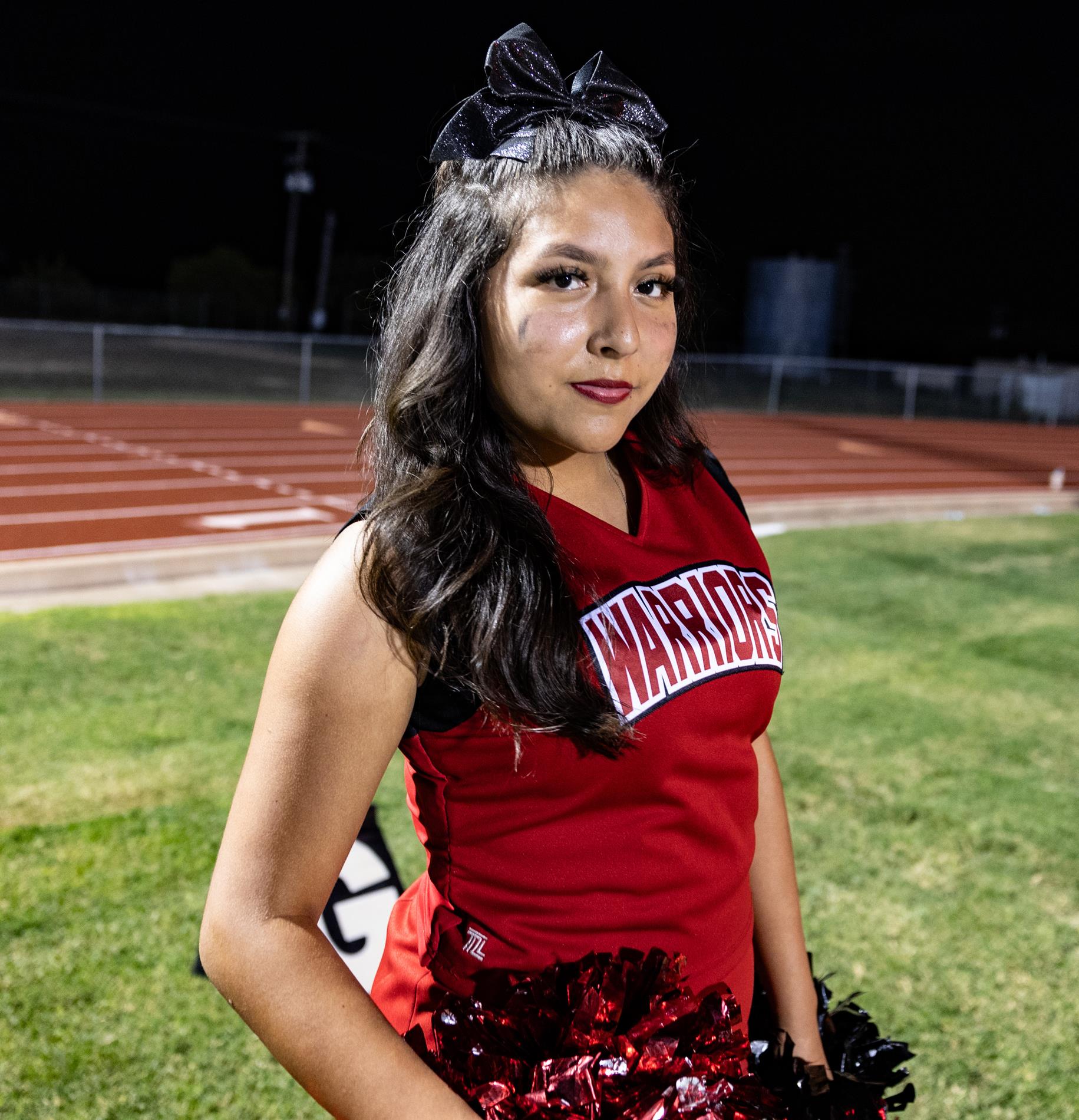 Ingram Tom Moore cheerleaders at Comfort High School