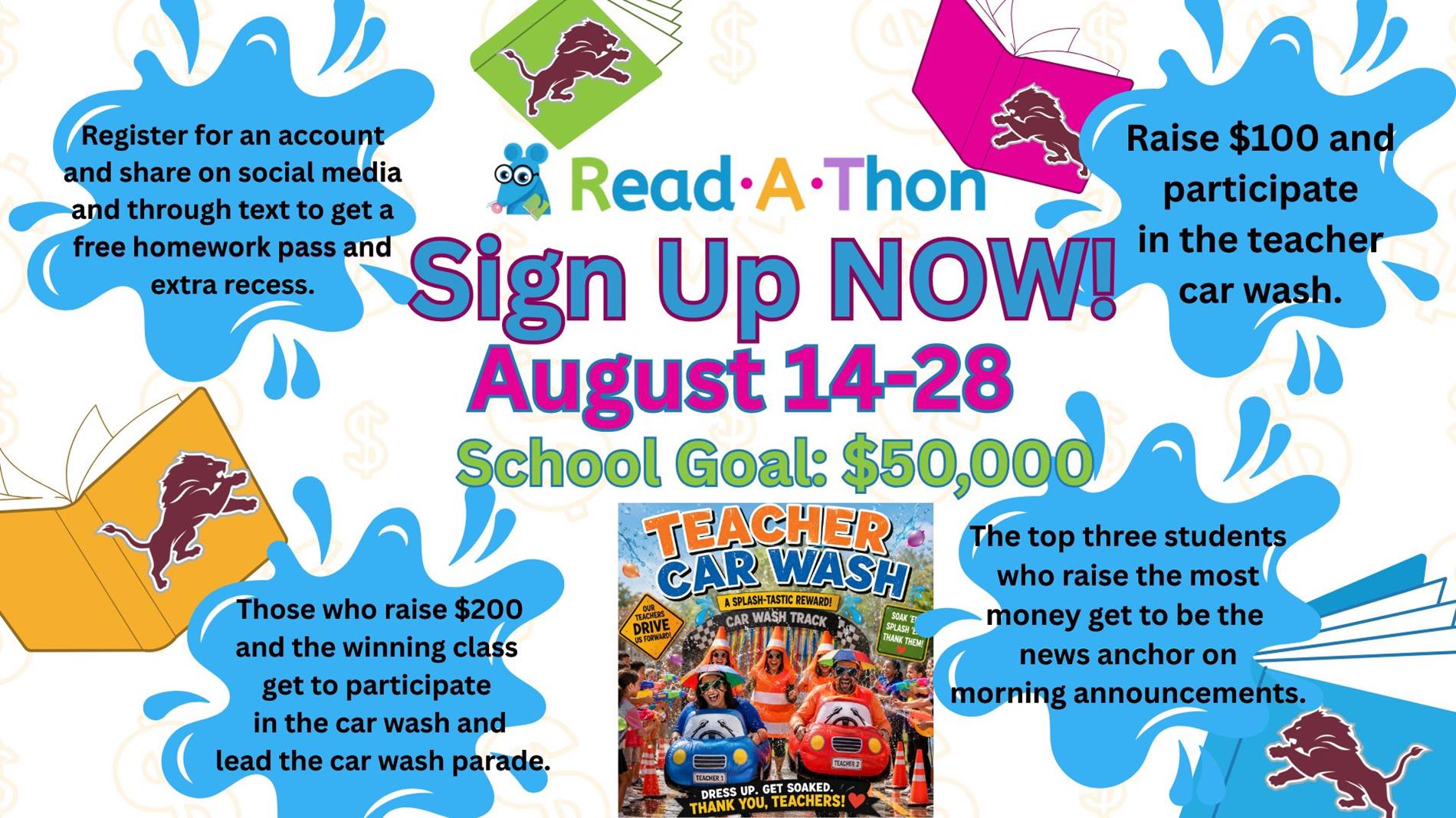 Sign Up Now for Read-a-Thon August 14-28