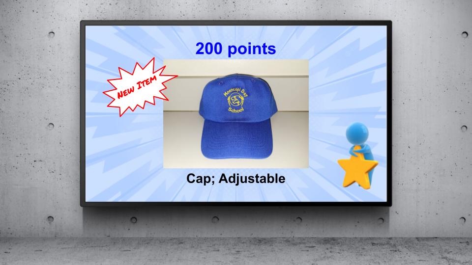 New Item-200 points; Adjustable cap