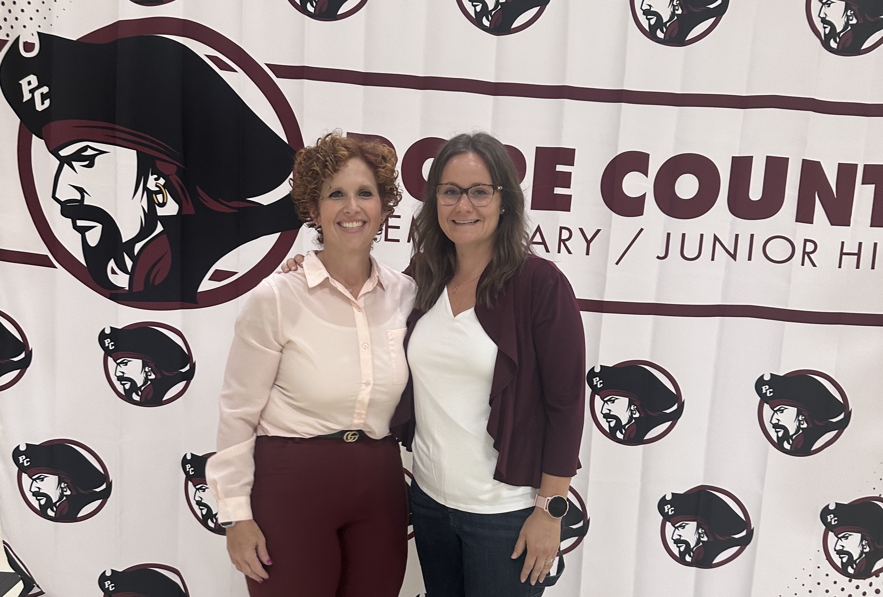 Mrs. Allen & Mrs. Graves enjoying Back to School Night