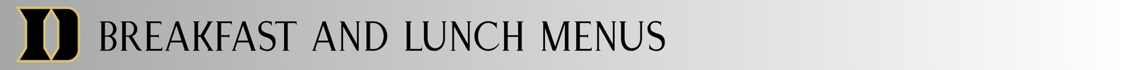 Menu's