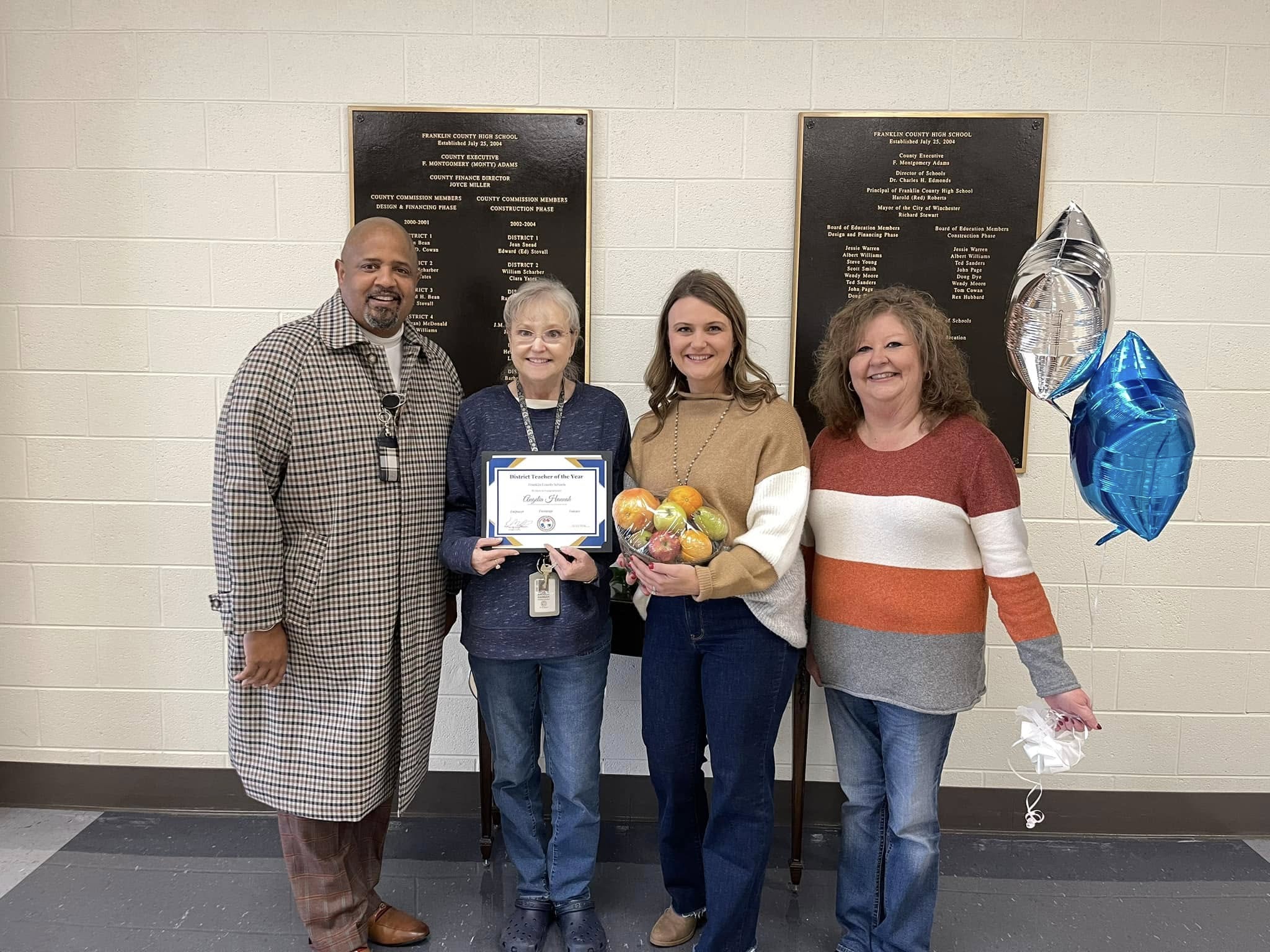 Angelia Hannah, High School Teacher and FCHS's Teacher of the Year