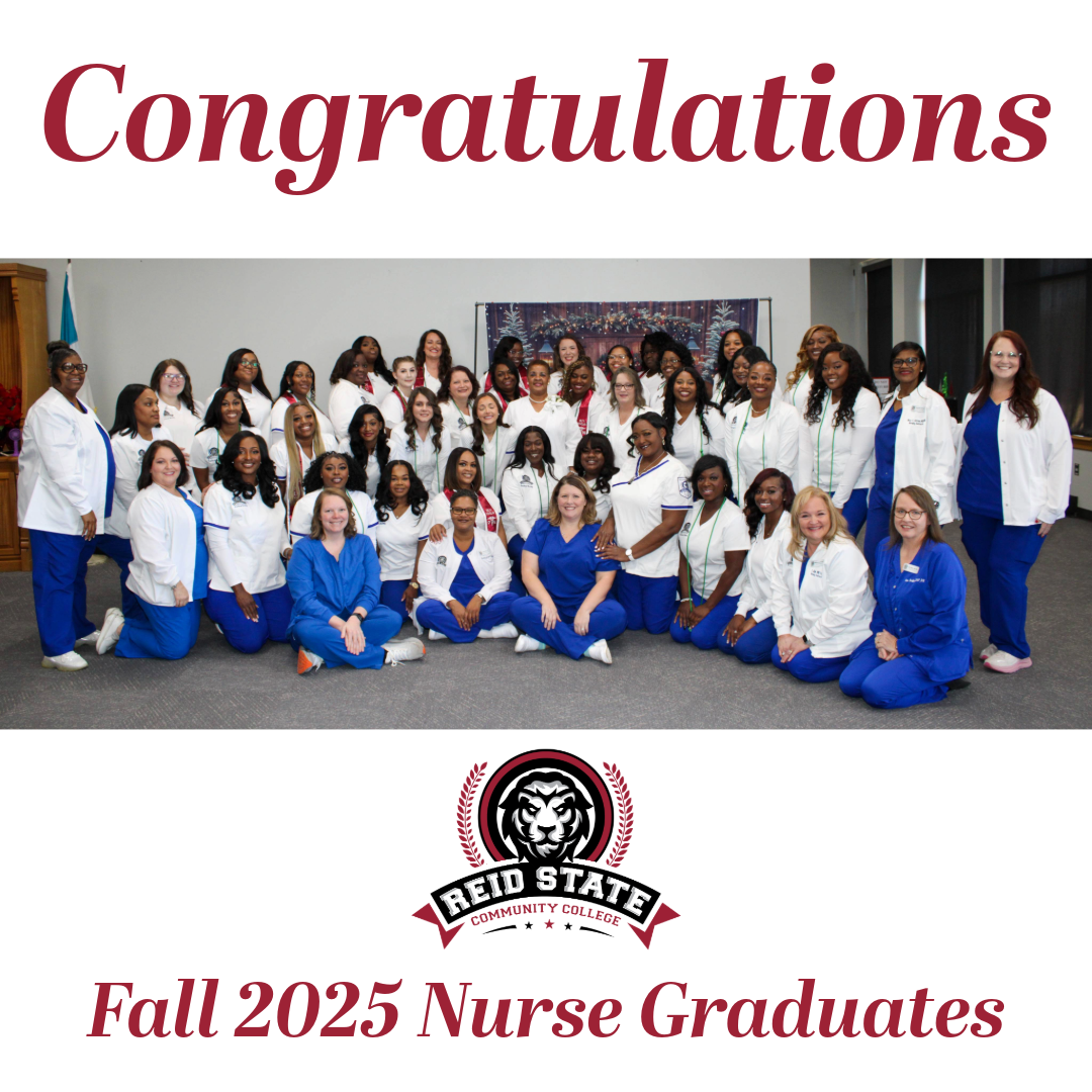 Reid State Community College Celebrates Practical Nursing Graduates with Pinning Ceremony